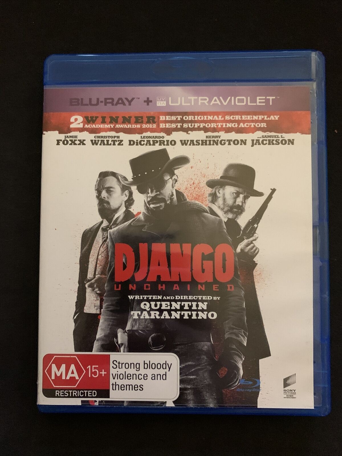 Django Unchained (Blu-ray, 2012) Jamie Foxx, Christoph Waltz, Leonardo DiCaprio