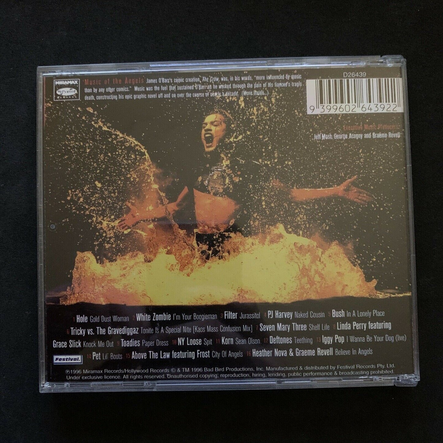 The Crow: City Of Angels - 1996 CD Original Motion Picture Soundtrack