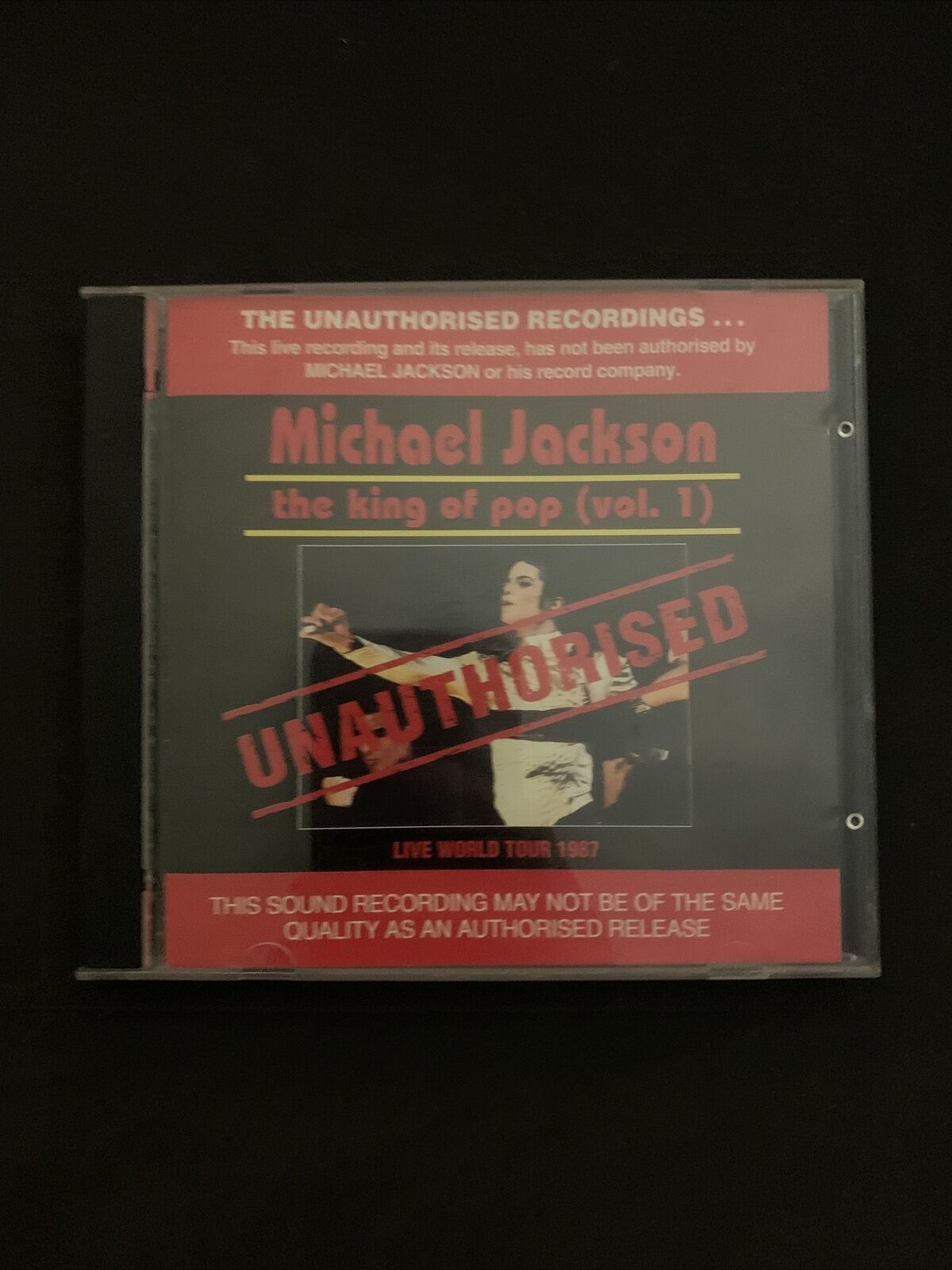 MICHAEL JACKSON ‘The King Of Pop’ RARE UNAUTHORISED LIVE RECORDING CD Australia