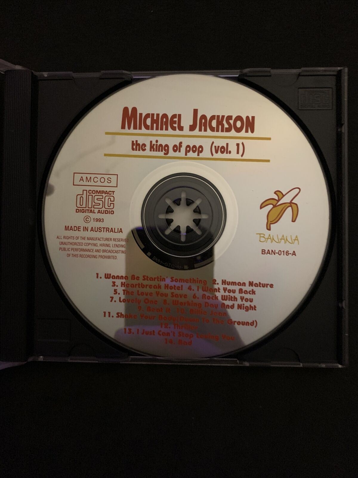 MICHAEL JACKSON ‘The King Of Pop’ RARE UNAUTHORISED LIVE RECORDING CD Australia