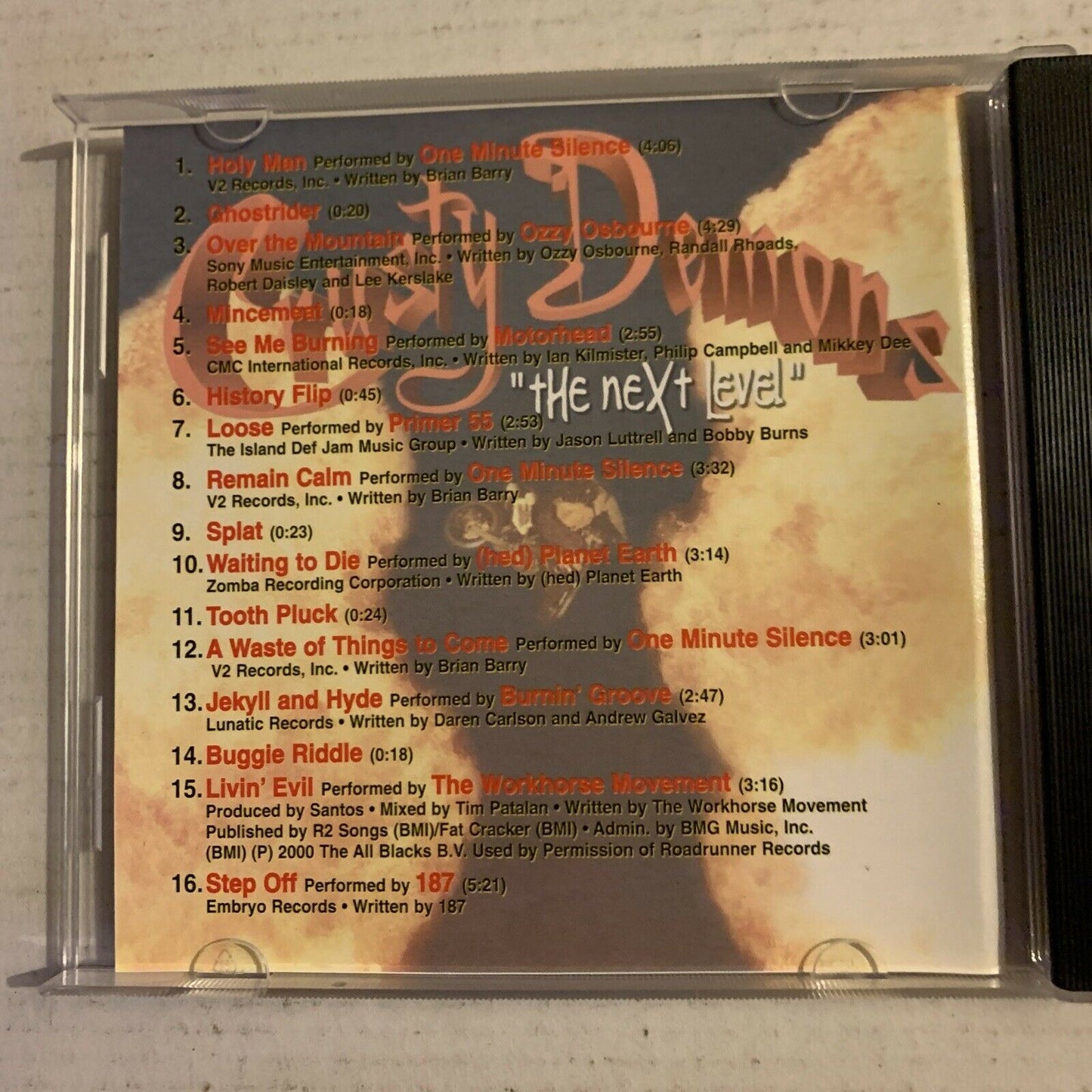 Crusty Demons - The Next Level The Soundtrack (CD, 2000)