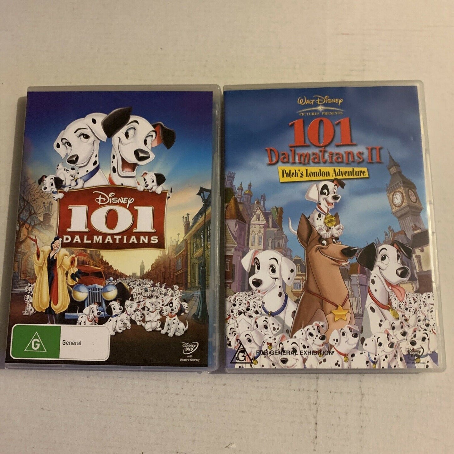 101 Dalmatians & 101 Dalmatians II 2 (DVD) 2x Disney Movie. Region 4