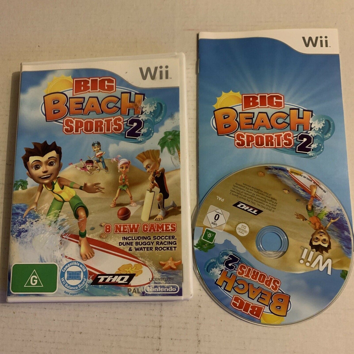 Big Beach Sports 2 -  Wii With Manual