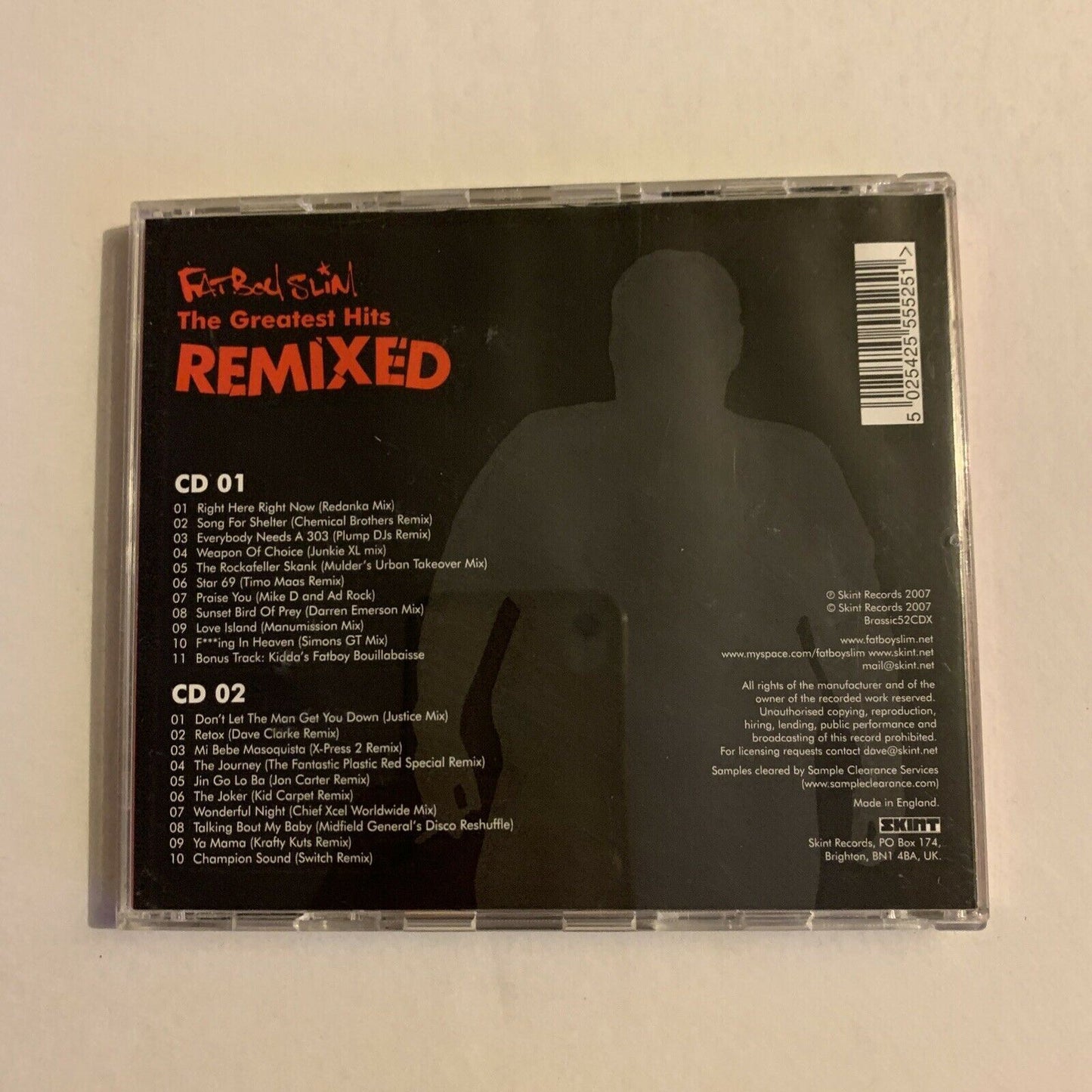 The Greatest Hits Remixed by Fatboy Slim (CD, Sep-2007, 2 Discs, Skint...