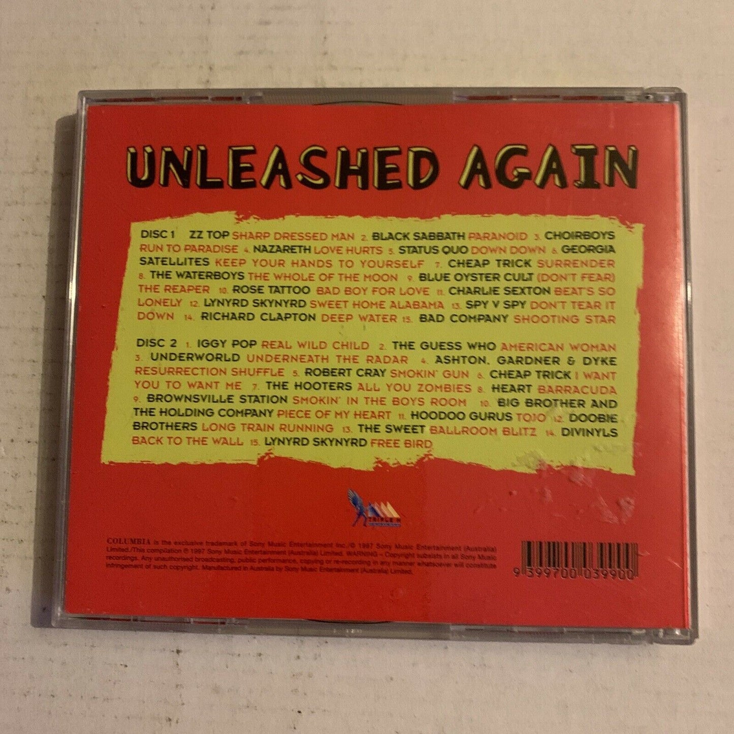 Triple M Unleased Again - Various 2 x CD 1997 Columbia  2CD