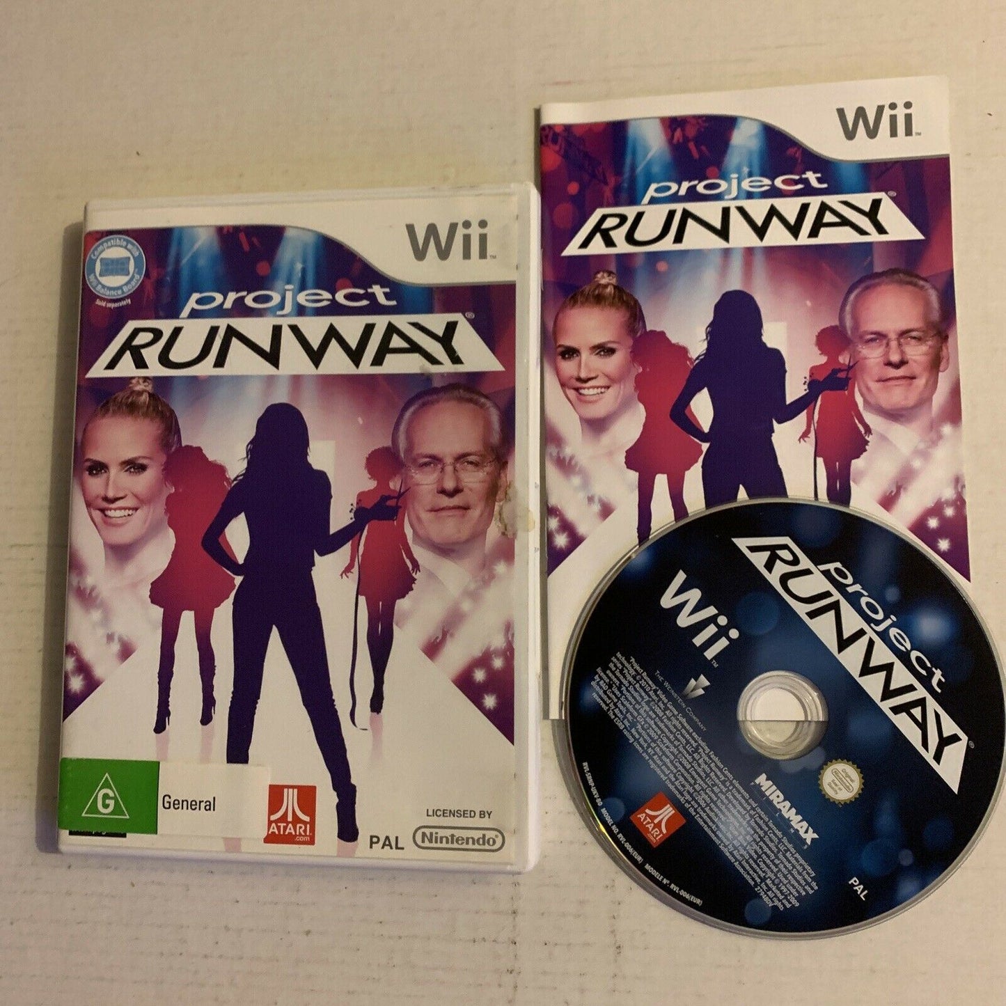 Project Runway - Nintendo Wii Fashion game PAL With Manual