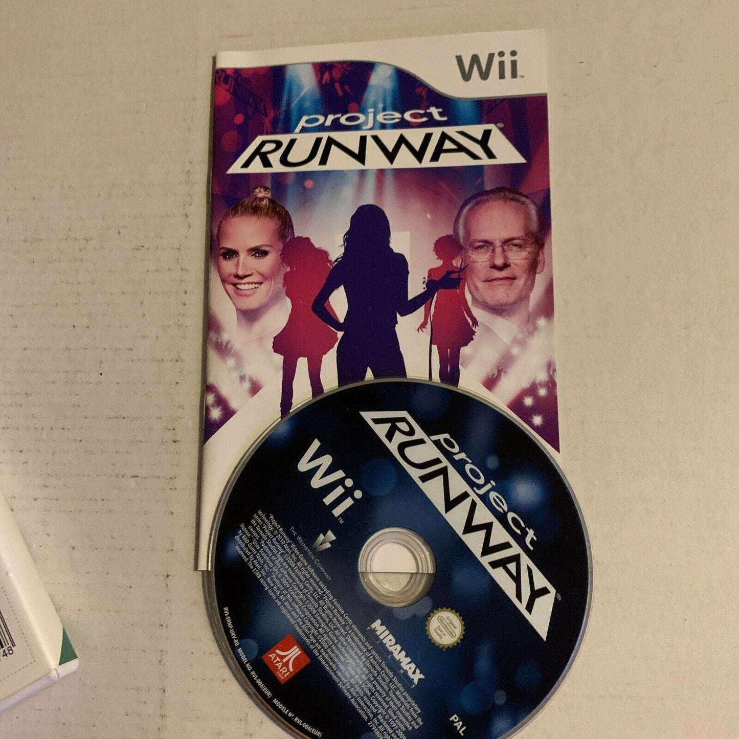 Project Runway - Nintendo Wii Fashion game PAL With Manual