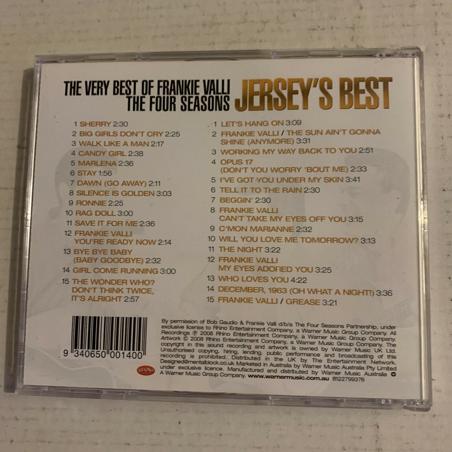 Jersey Beat: The Music of Frankie Valli & the Four Seasons by Frankie Valli CD