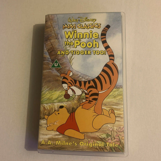 Walt Disney - Mini Classics: Winnie The Pooh And Tigger Too! (VHS, 1974) PAL