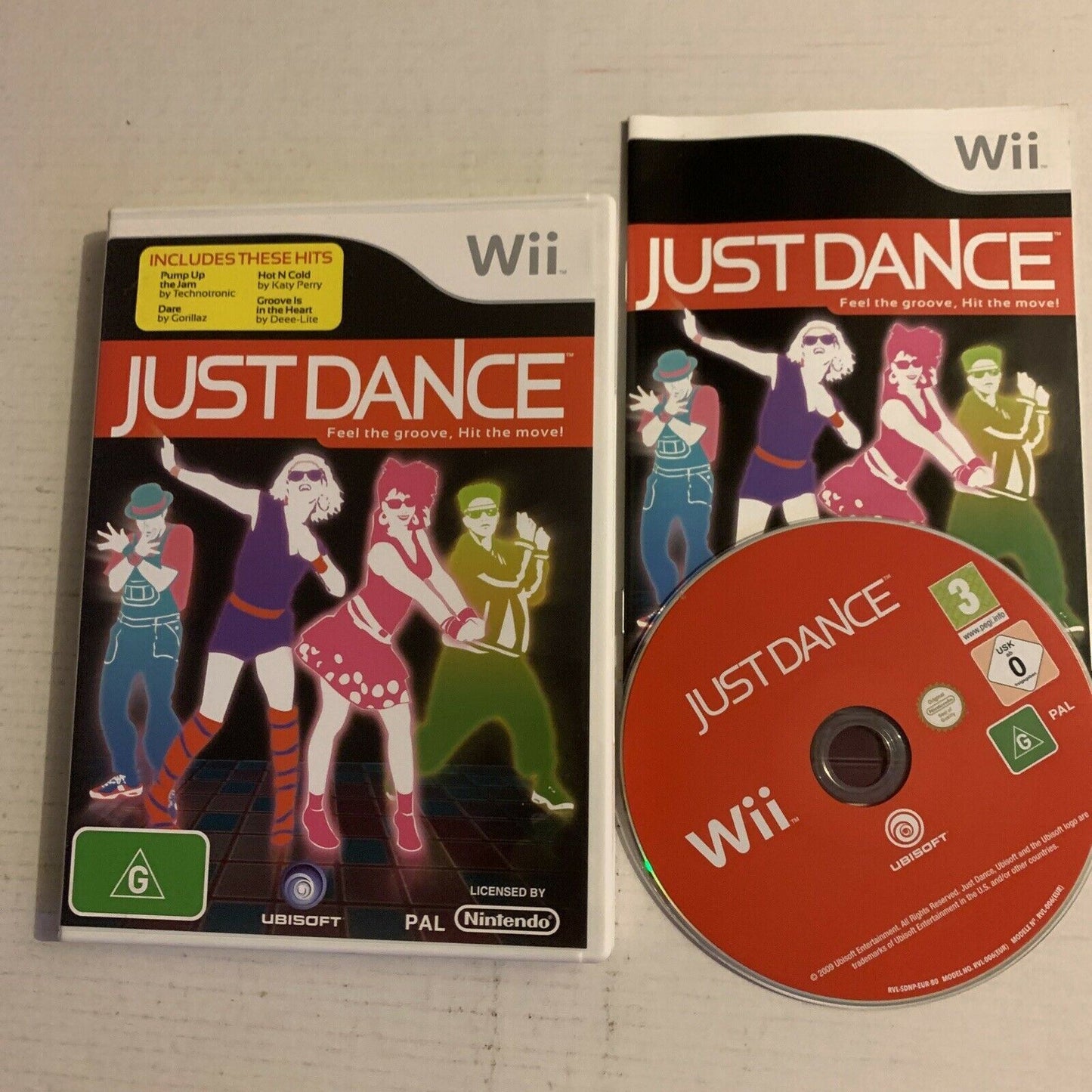 Just Dance - Nintendo Wii Game Pal With Manual