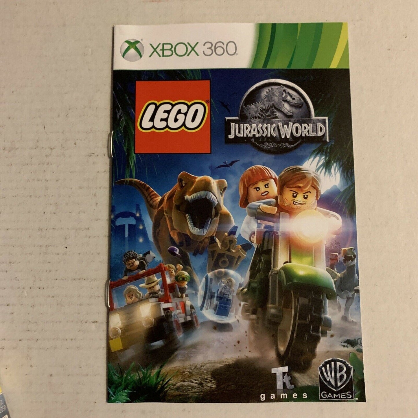 Lego Jurassic World - Xbox 360 PAL Complete With Manual