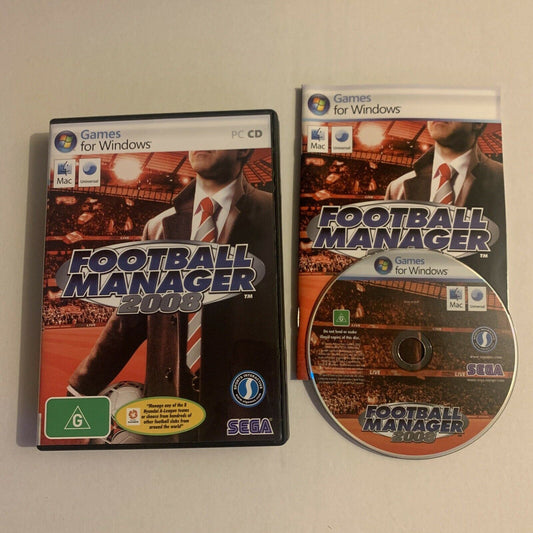 Football Manager 2008 for Windows/Mac CDROM SEGA