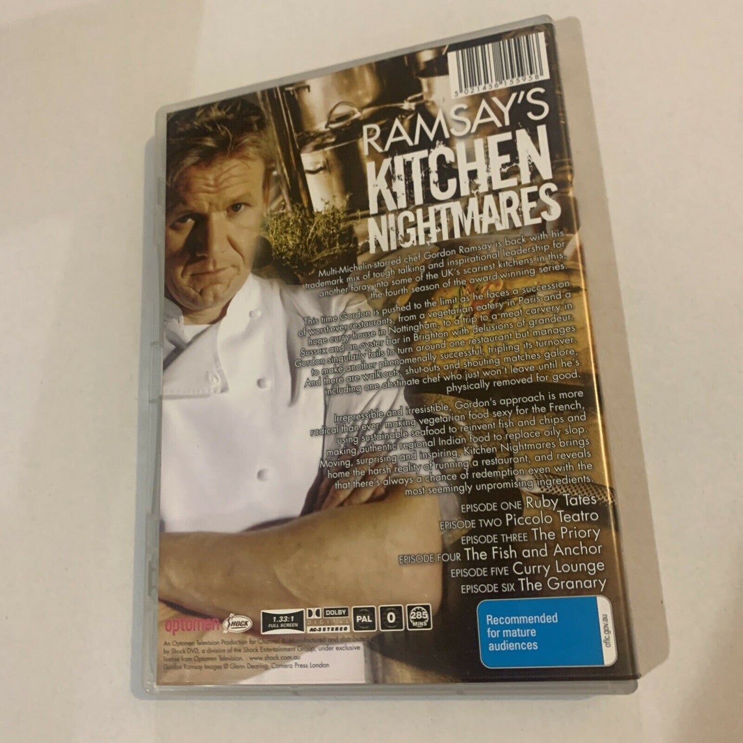 Ramsay's Kitchen Nightmares : Series 4 UK (DVD, 2011) Gordon Ramsay. All Regions