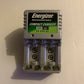 Energizer Rechargeable Compact Charger NiMH NiCd AA AAA 9V Model: CHM4AA