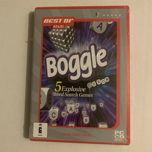 *New Sealed* Boggle - 5 Explosive Word Search Games PC CDROM