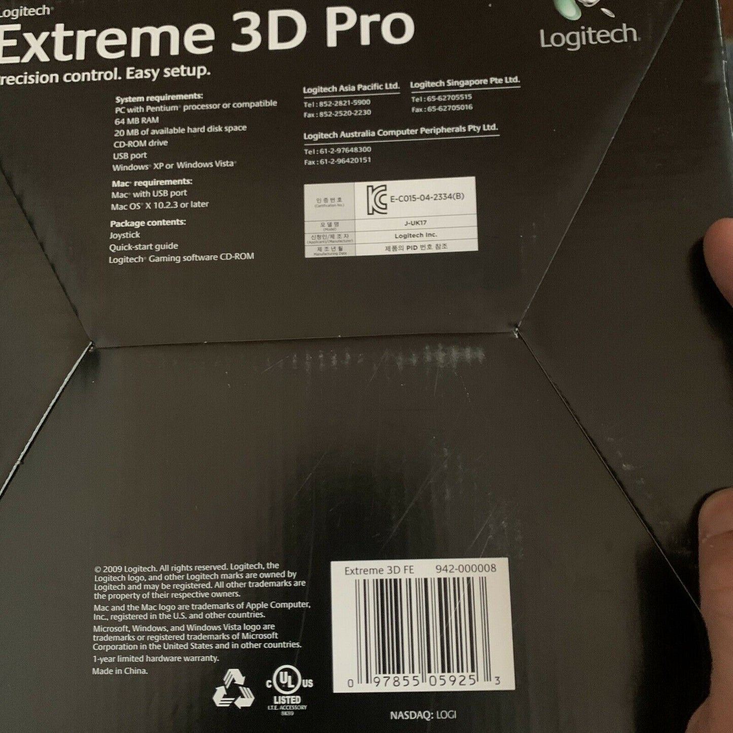 Logitech Extreme 3D Pro Joystick J-UK17
