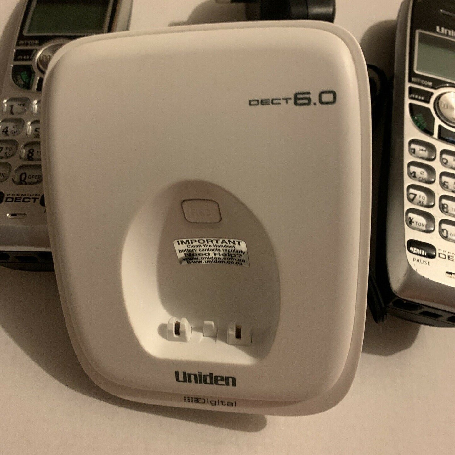 2x Uniden Premium DECT Handset With Charger Base *Doesn't Include Main Unit*