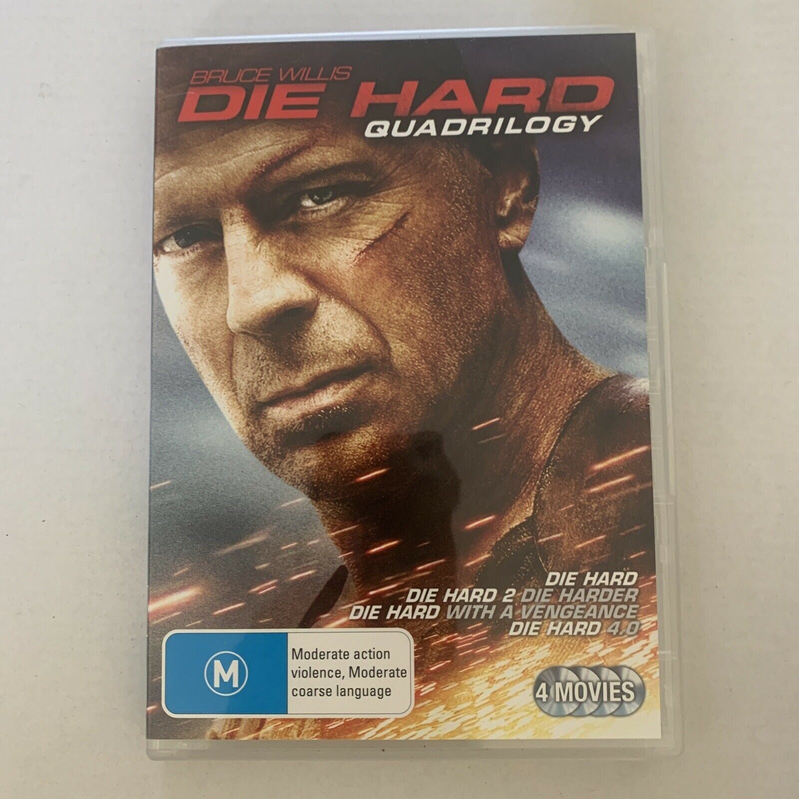 Die Hard Quadrilogy (DVD, 2010, 4-Disc Set) Region 4 – Retro Unit