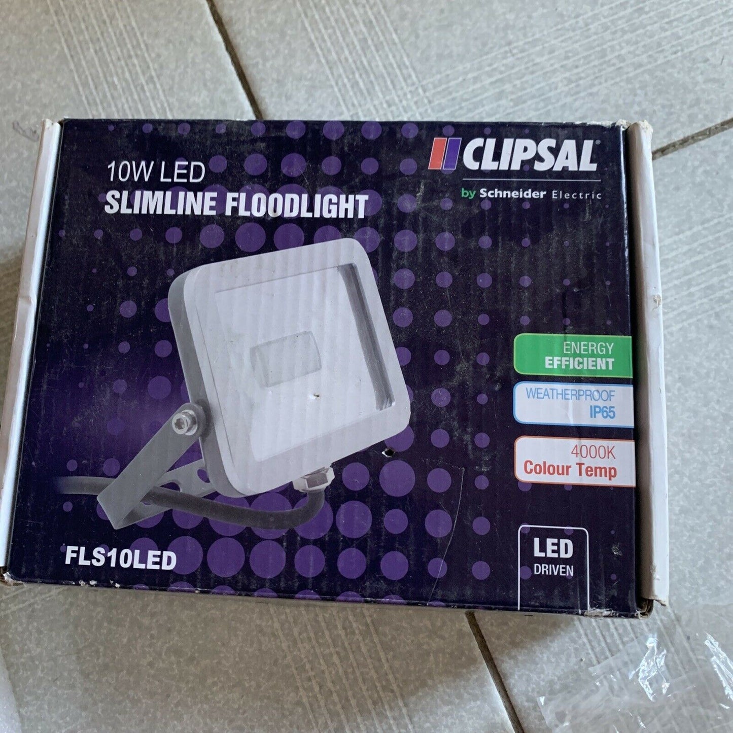 Clipsal 10W LED Slimline Floodlight FLS10LED