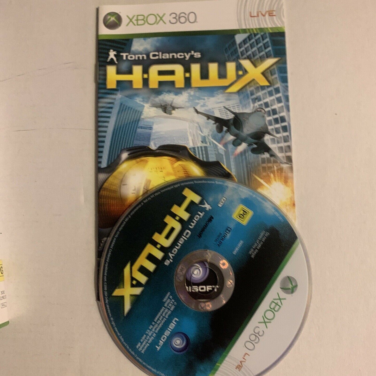 Tom Clancy's HAWX for XBox 360 (2009, PAL) With Manual