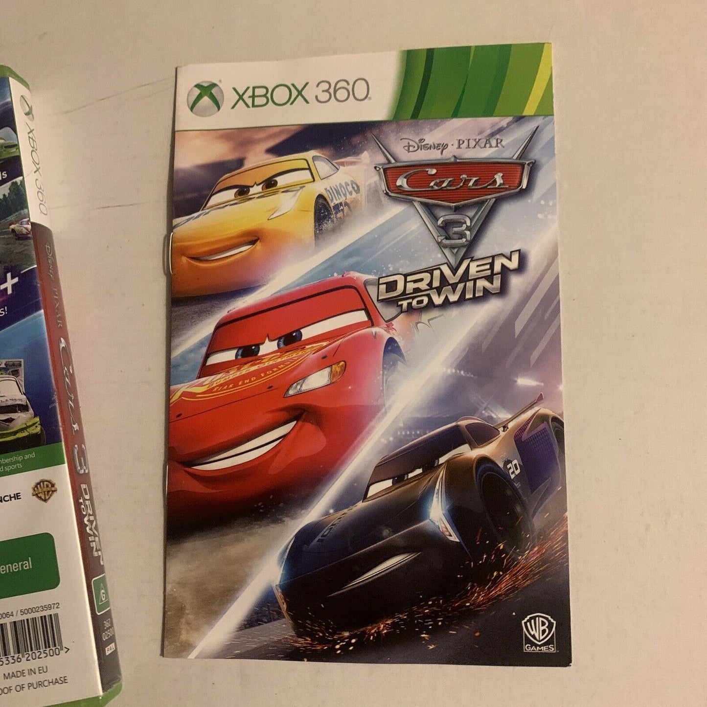 Disney Pixar Cars 3 - Driven To Win Xbox 360 With Manual PAL