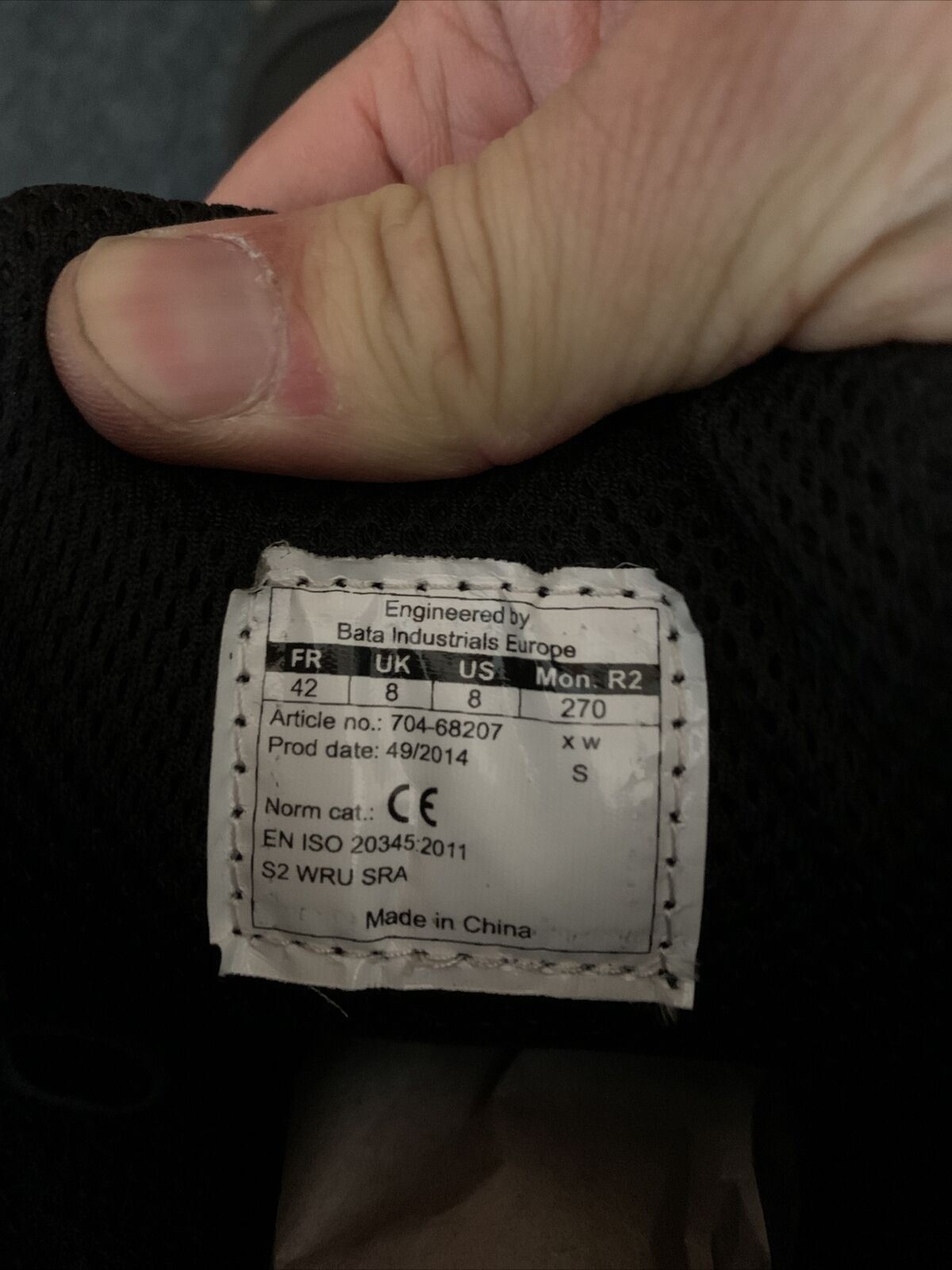 BATA Hero 551 Work Safety Boots, Boa Lacing System With Scuff Cap Size UK8 US9