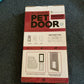 Animalistic Aluminium Pet Door Medium Size Black 22x41cm