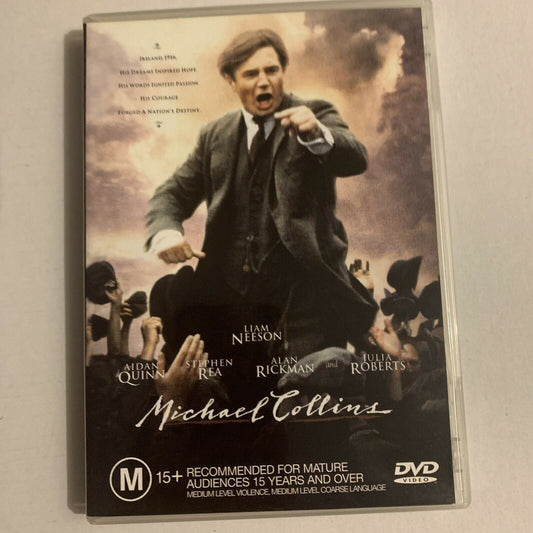 Michael Collins (DVD, 1996) Liam Neeson, Julia Roberts. Region 4