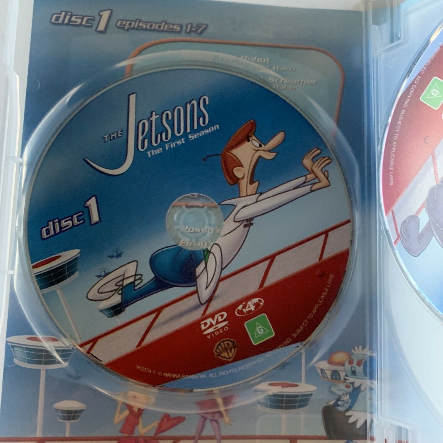 The Jetsons : Season 1 (DVD, 1962, 4-Disc) Region 4,2,5