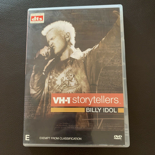 Billy Idol - Storytellers - VH1 Series (DVD, 2001) Region 4,2,3,5,6