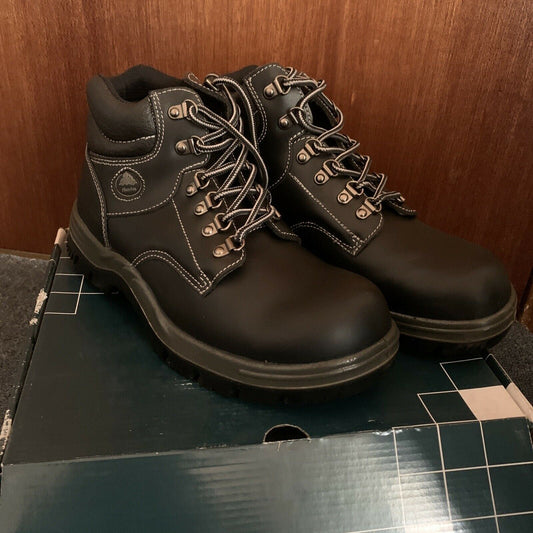 Bata Industrials Saturn Safety Wear Steel Cap Boot Black Size AUS8 US9
