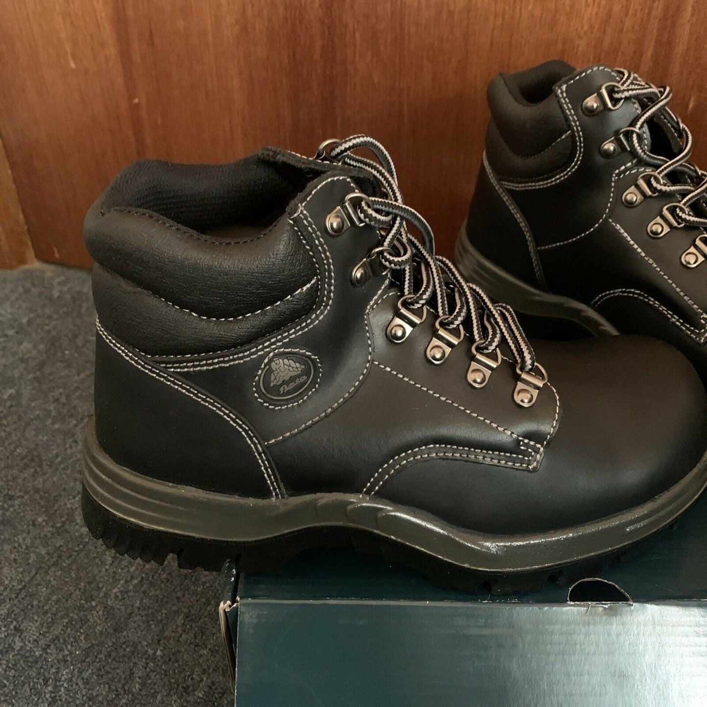 Bata Industrials Saturn Safety Wear Steel Cap Boot Black Size AUS8 US9