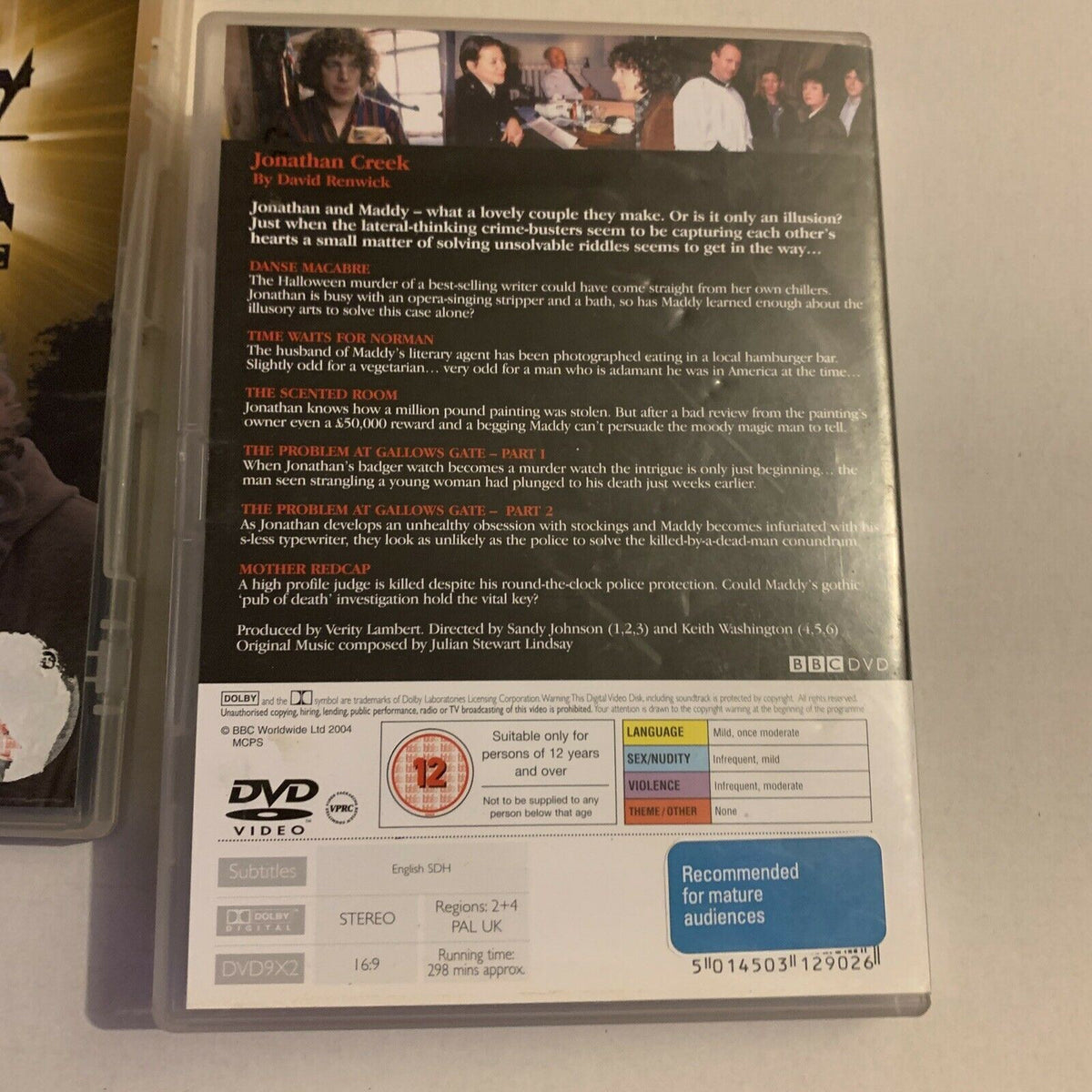 Jonathan Creek - Series 1 & 2 (DVD, 2004) BBC Alan Davies Region 4,2