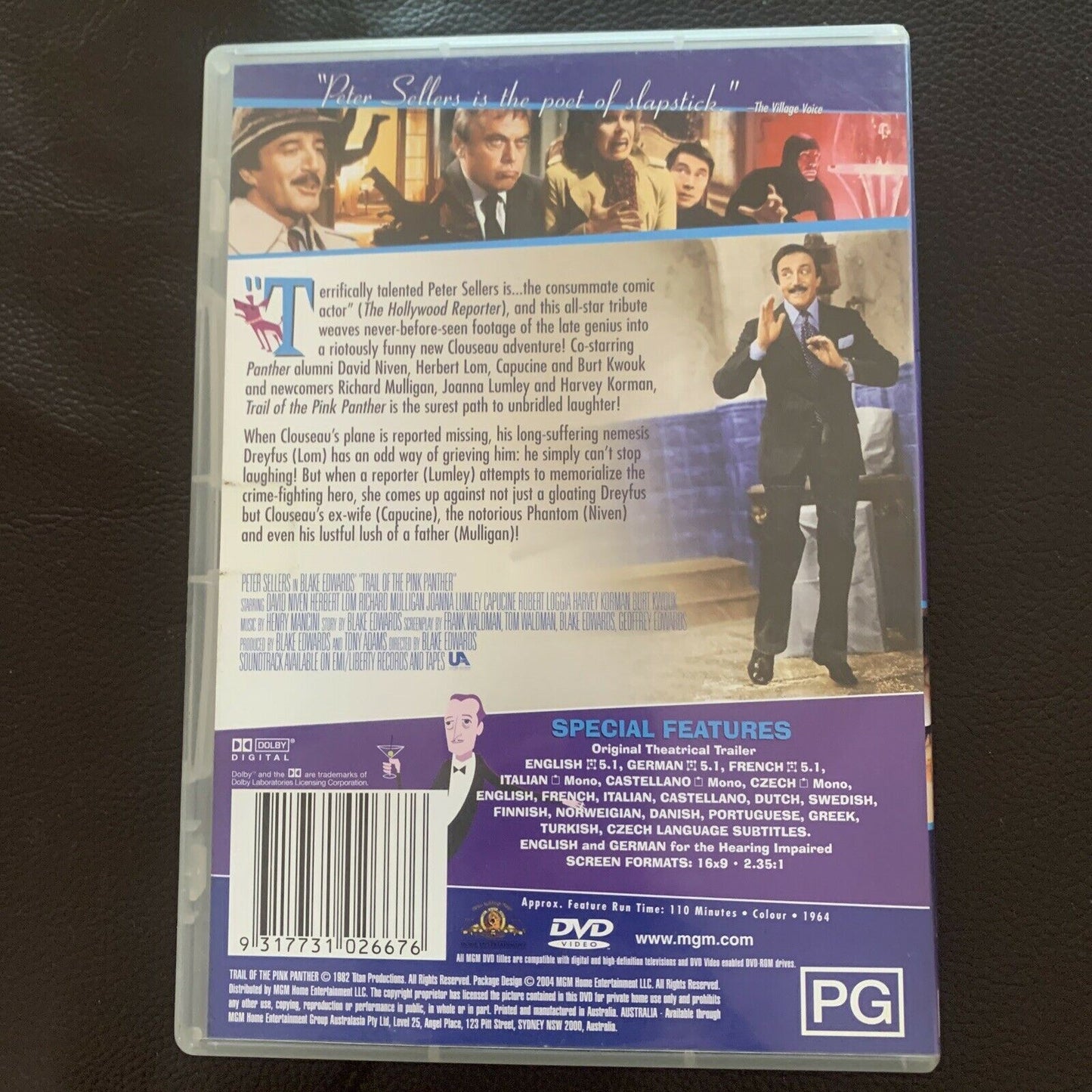 Trail Of The Pink Panther (DVD, 1982) Peter Sellers. Region 4,2