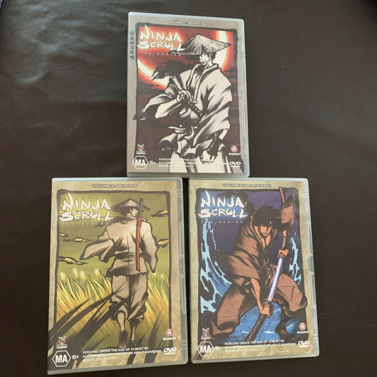 Ninja Scroll - The Complete Series : Vol 1-3 (DVD, 2003) Region 4