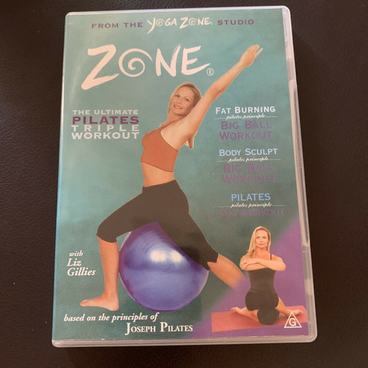 Zone: The Ultimate Pilates Triple Workout (DVD, 2002) Liz Gillies