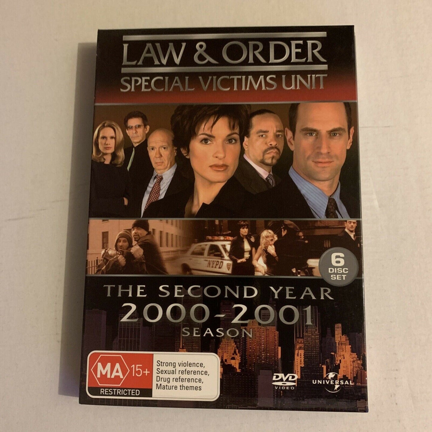 Law And Order - Special Victims Unit: Season 2 (DVD, 2001, 6-Disc) Region 4,2,5