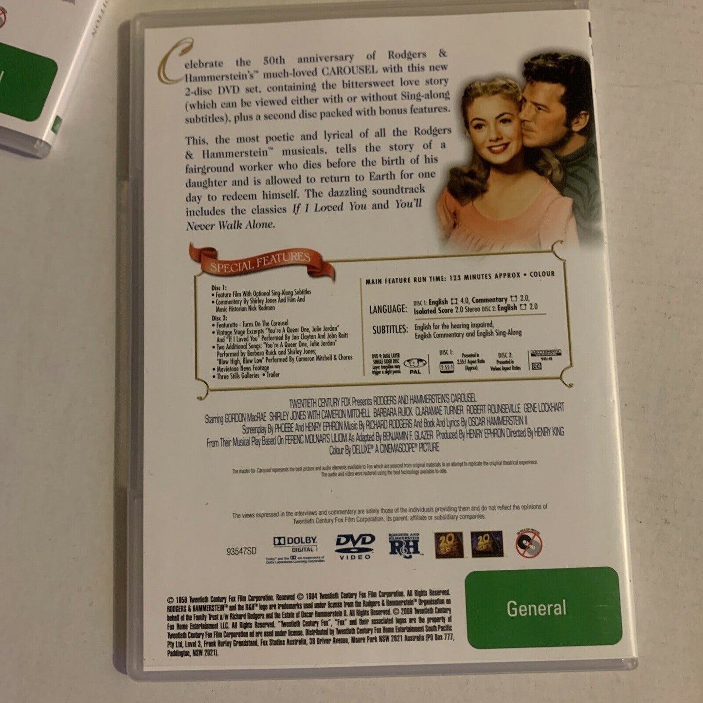 4x Roger & Hammerstein's DVDs: Sound Of Music, Oklahoma! State Fair, Carousel