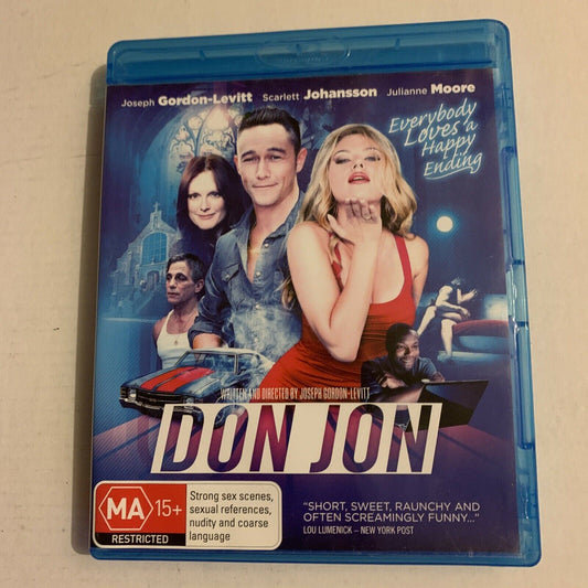 Don Jon (Bluray, 2013) Joseph Gordon-Levitt, Scarlett Johansson. Region B