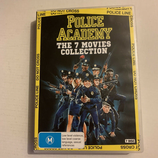 Police Academy - The Complete Collection (DVD, 1994, 7-Disc Set) Region 4,2,5