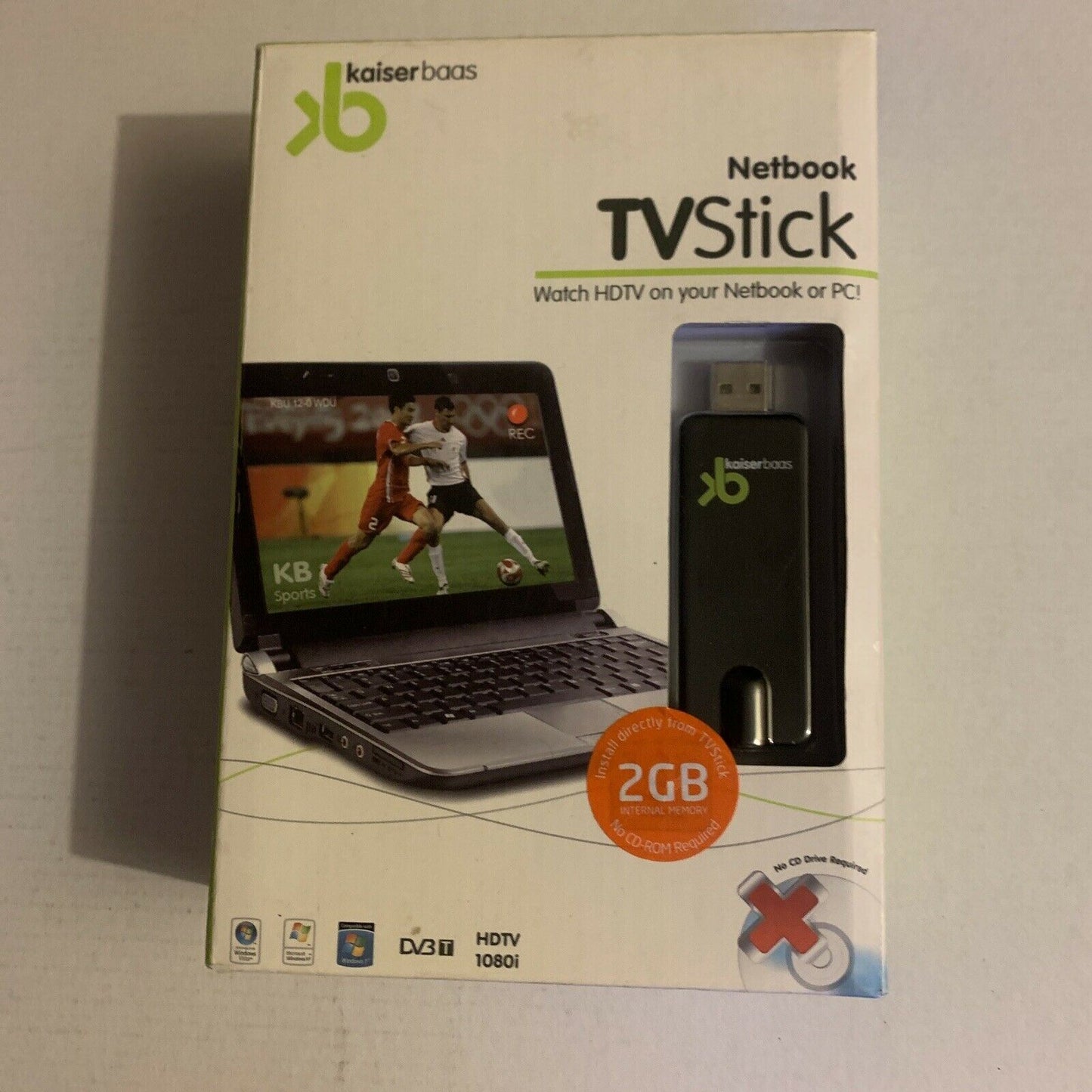 Kaiserbaas TVstick - Digital TV Tuner USB Watch HDTV On Your PC KBA01007-KB