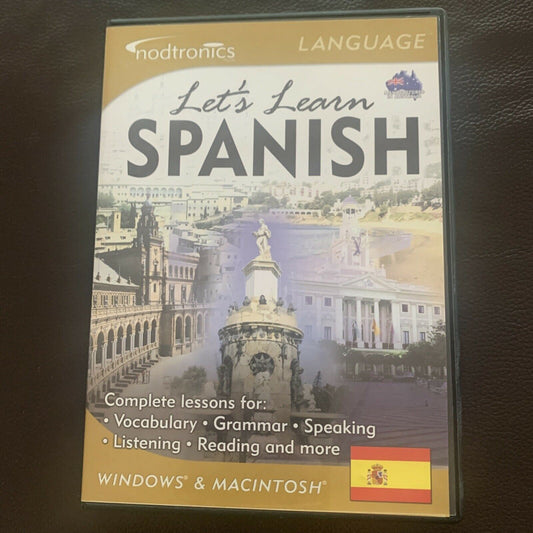 Eureka Let's Learn Spanish Language for PC Windows & Macintosh CDROM