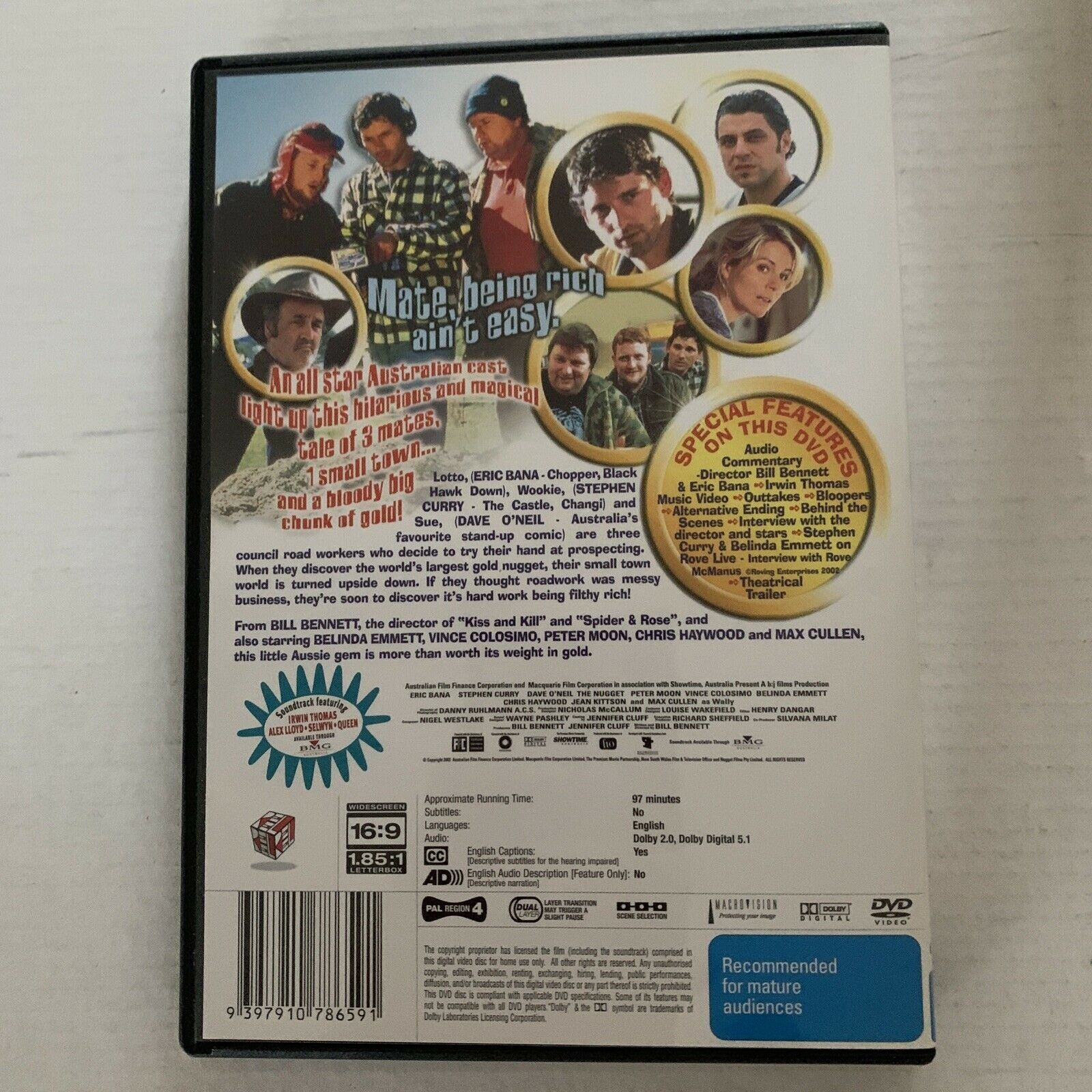 The Nugget (DVD, 2002) Eric Bana, Stephen Curry, Dave O'Neil. Region 4 ...