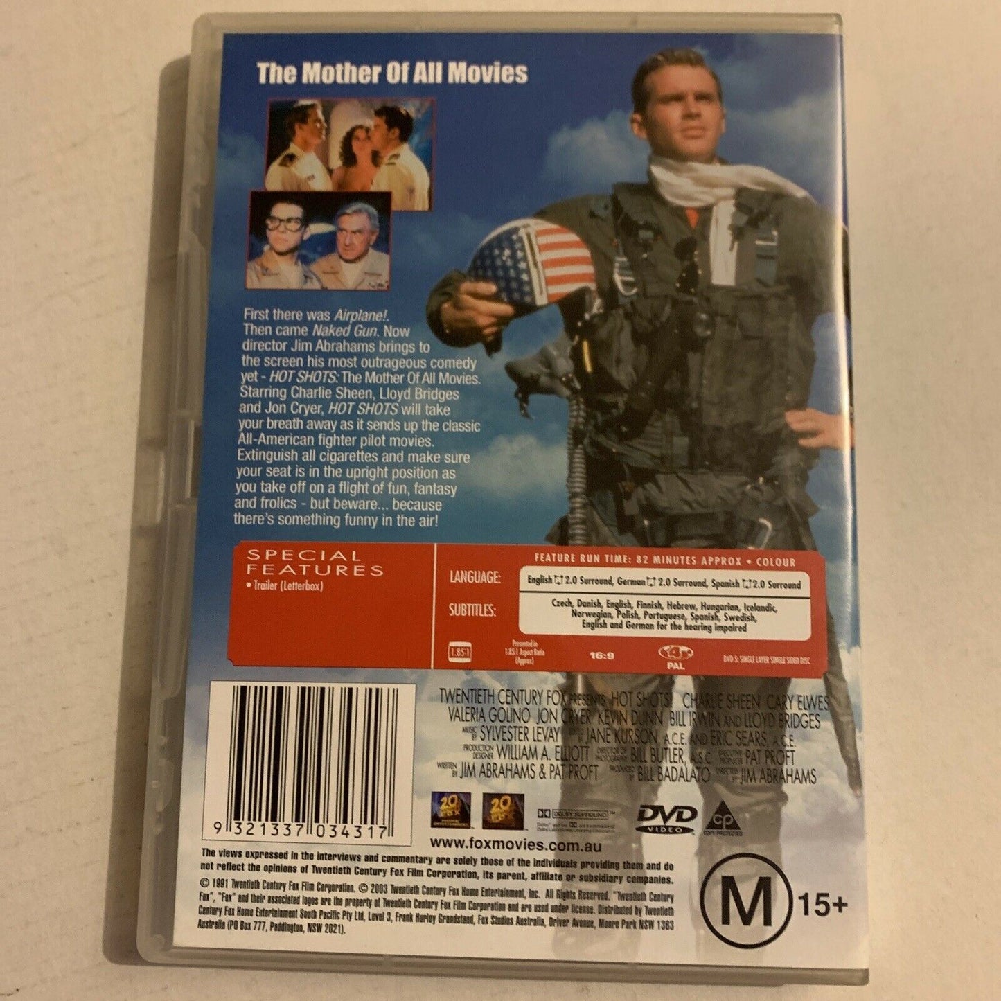Hot Shots! + Hot Shots! Part Deux (DVD, 1991) Charlie Sheen. Region 4