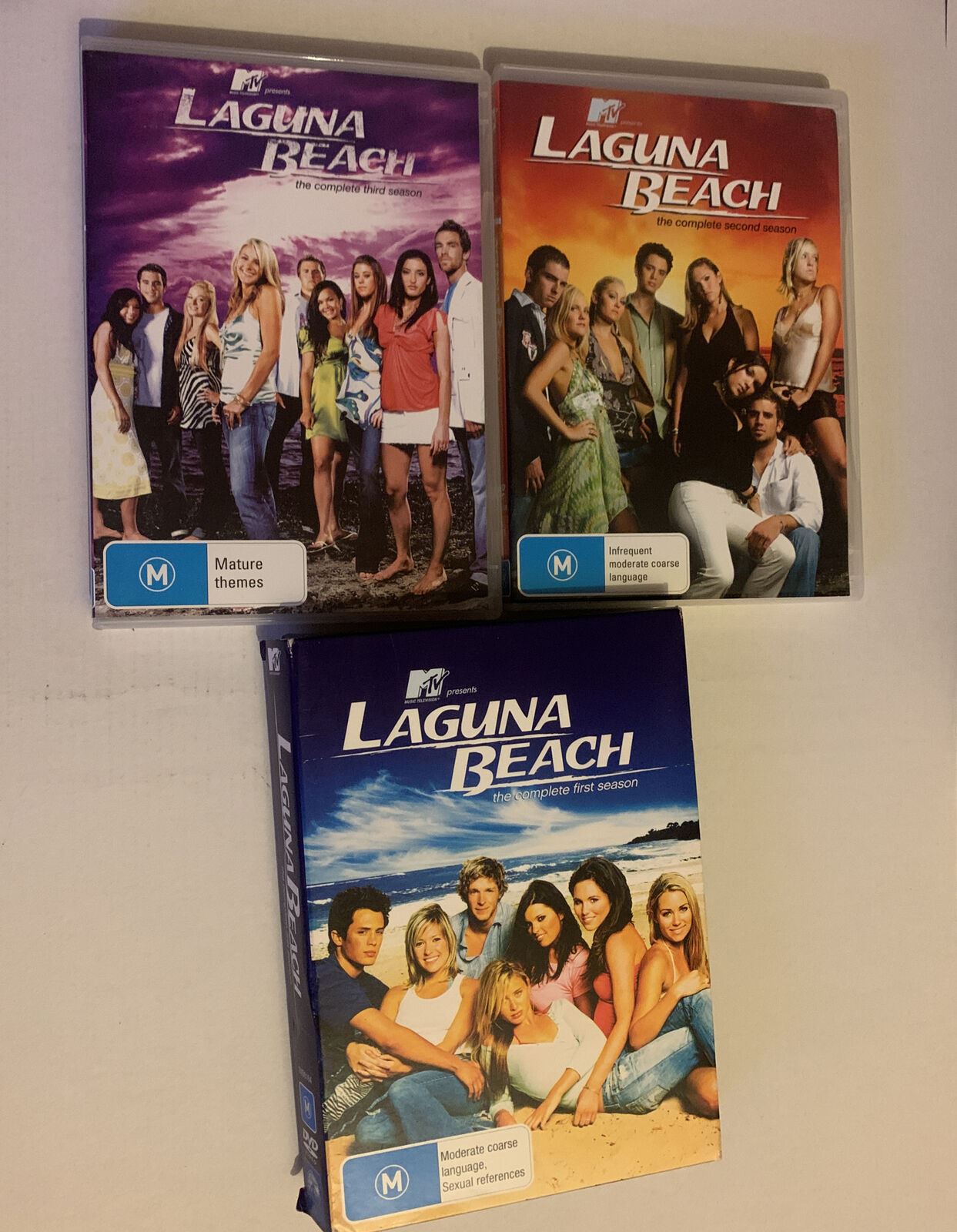 MTV: Laguna Beach - Complete Season 1,2,3 (DVD, 2008, 9-Disc) Region 4,2