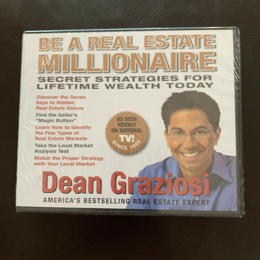*New Sealed* Dean Graziosi - Be A Real Estate Millionaire (CD, 9-Disc)