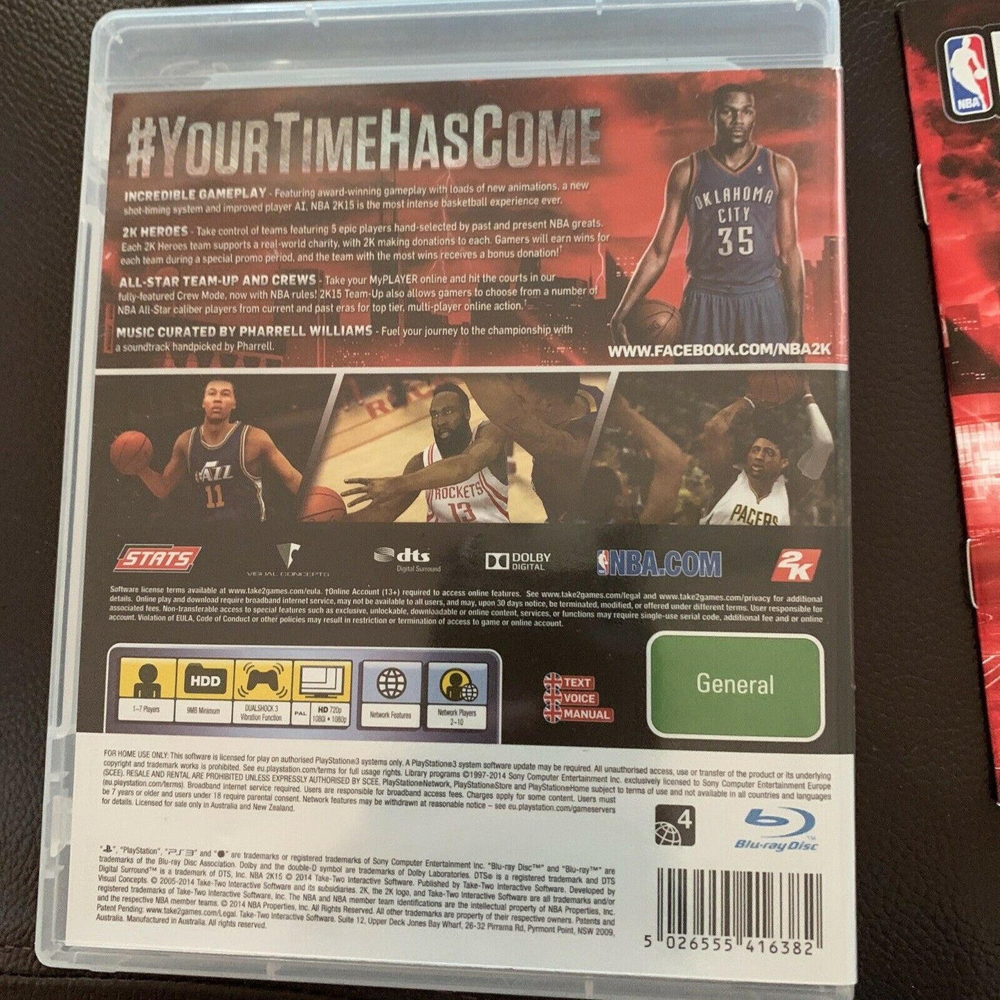 NBA2K14 & NBA2K15 Basketball PS3 PlayStation 3 Game With Manual