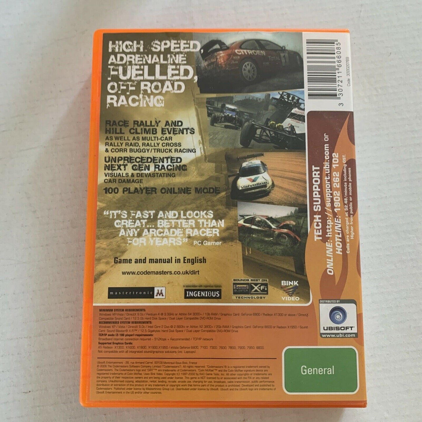 Colin McRae Dirt PC DVD-ROM 2006 Codemasters