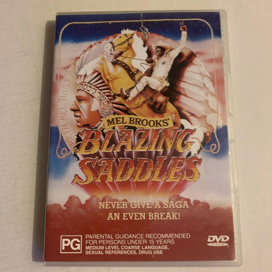 Blazing Saddles (DVD, 1974) Mel Brooks, Gene Wilder. Region 4,2