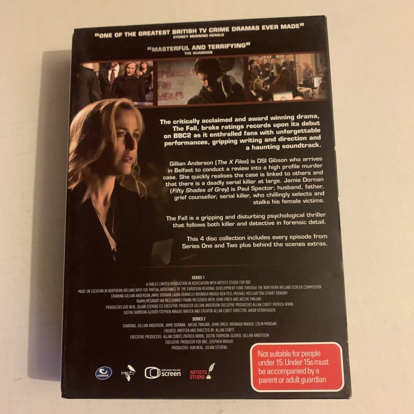 The Fall : Series 1-2 (DVD, 2015, 4-Disc Set) Gillian Anderson, Jamie Dornan